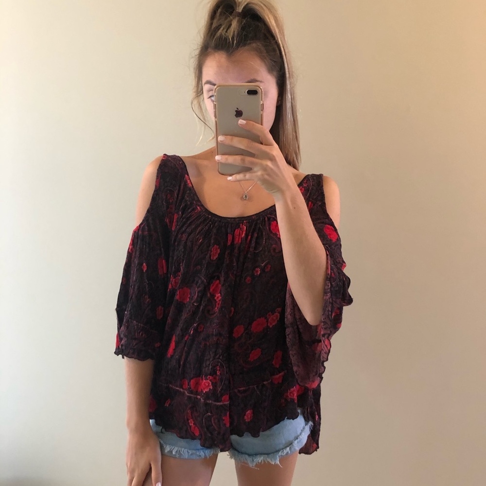Free People Cold Shoulder Top